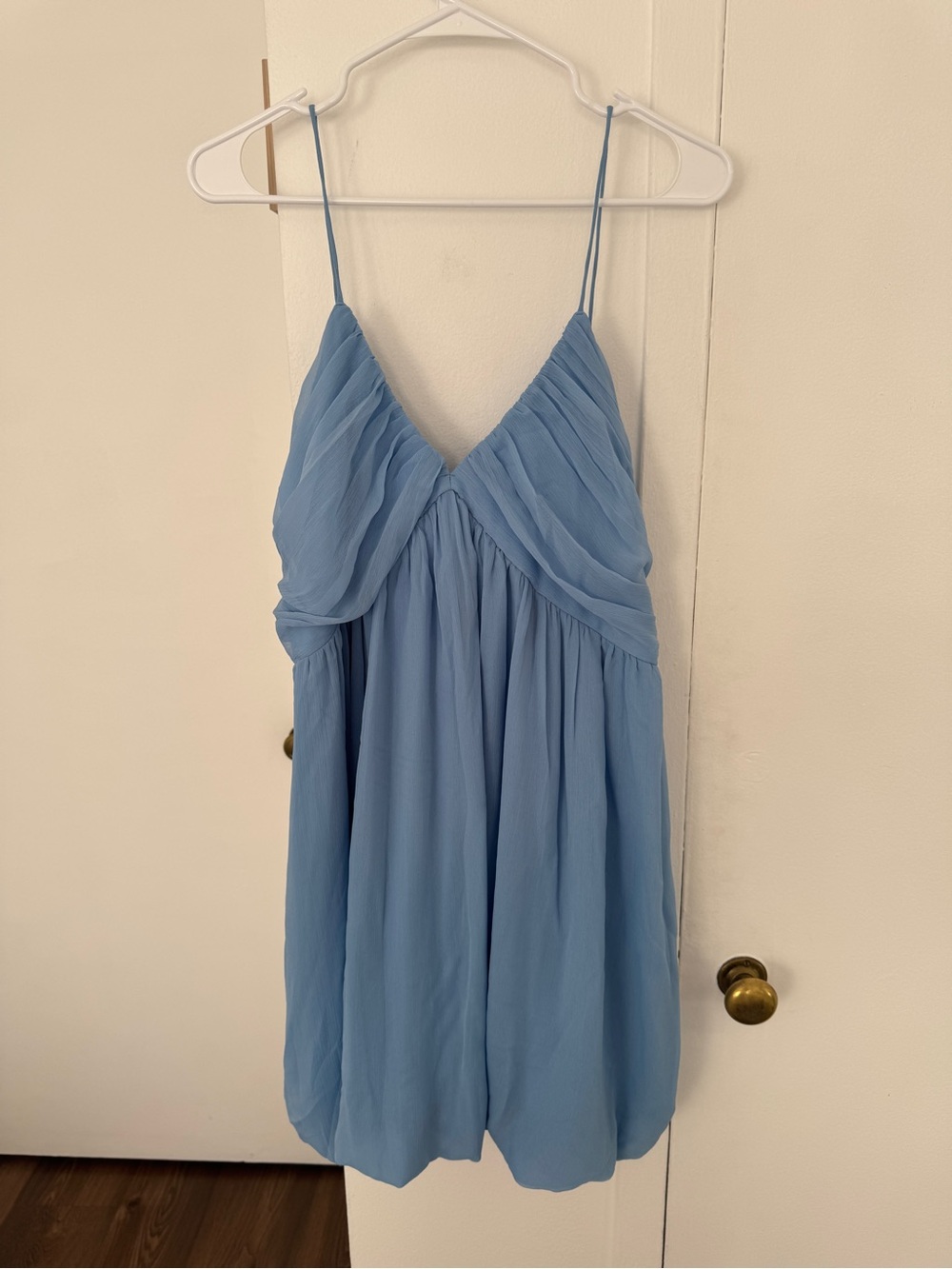 Abercrombie & Fitch Sky Blue Spaghetti Strap Slip